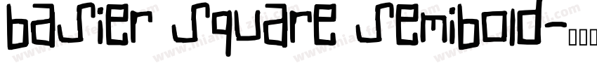 basier square semibold字体转换